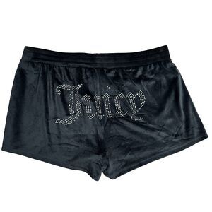 Juicy Couture Women Sleepwear Shorts L Velour Bling Rhinestone Back Logo NWOT